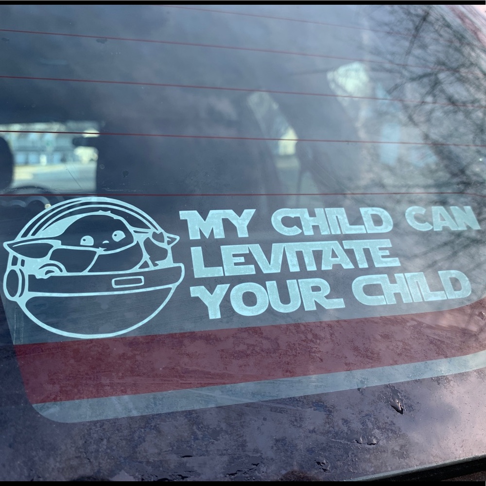 Baby Yoda Star Wars Car Decal